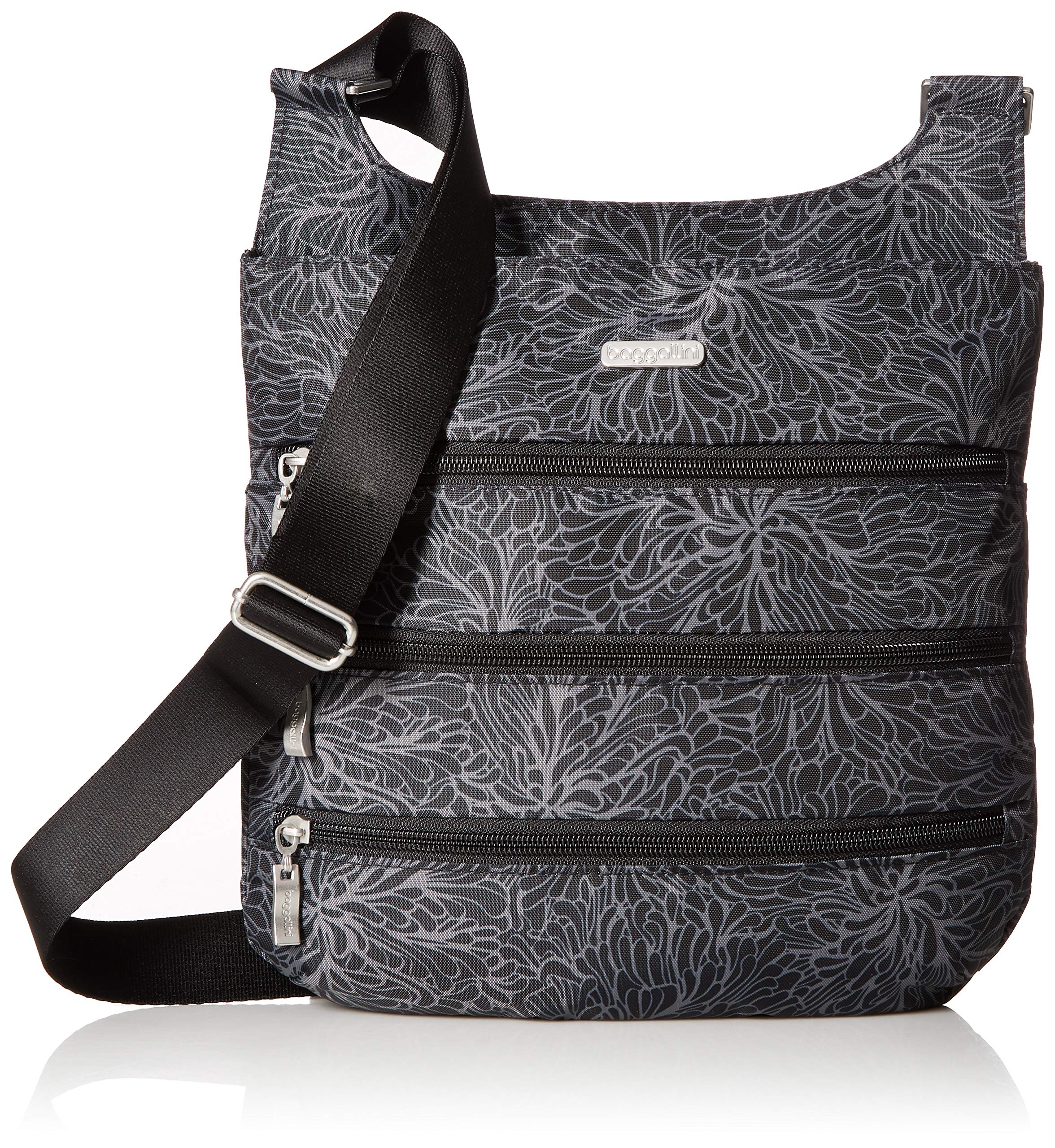 Baggallini Large Zipper Crossbody Bag for Women - Stylish & Secure Travel Purse for Everyday Use, Commuting, and Vacations