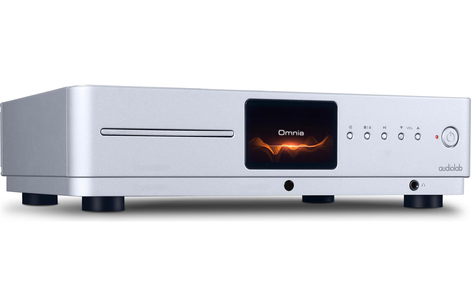 Audiolab Omnia Silver Stereo Integrated Amplifier with Built-in CD Player, DAC, WiFi & Bluetooth – Perfect for Home Audio Systems & Hi-Fi Enthusiasts