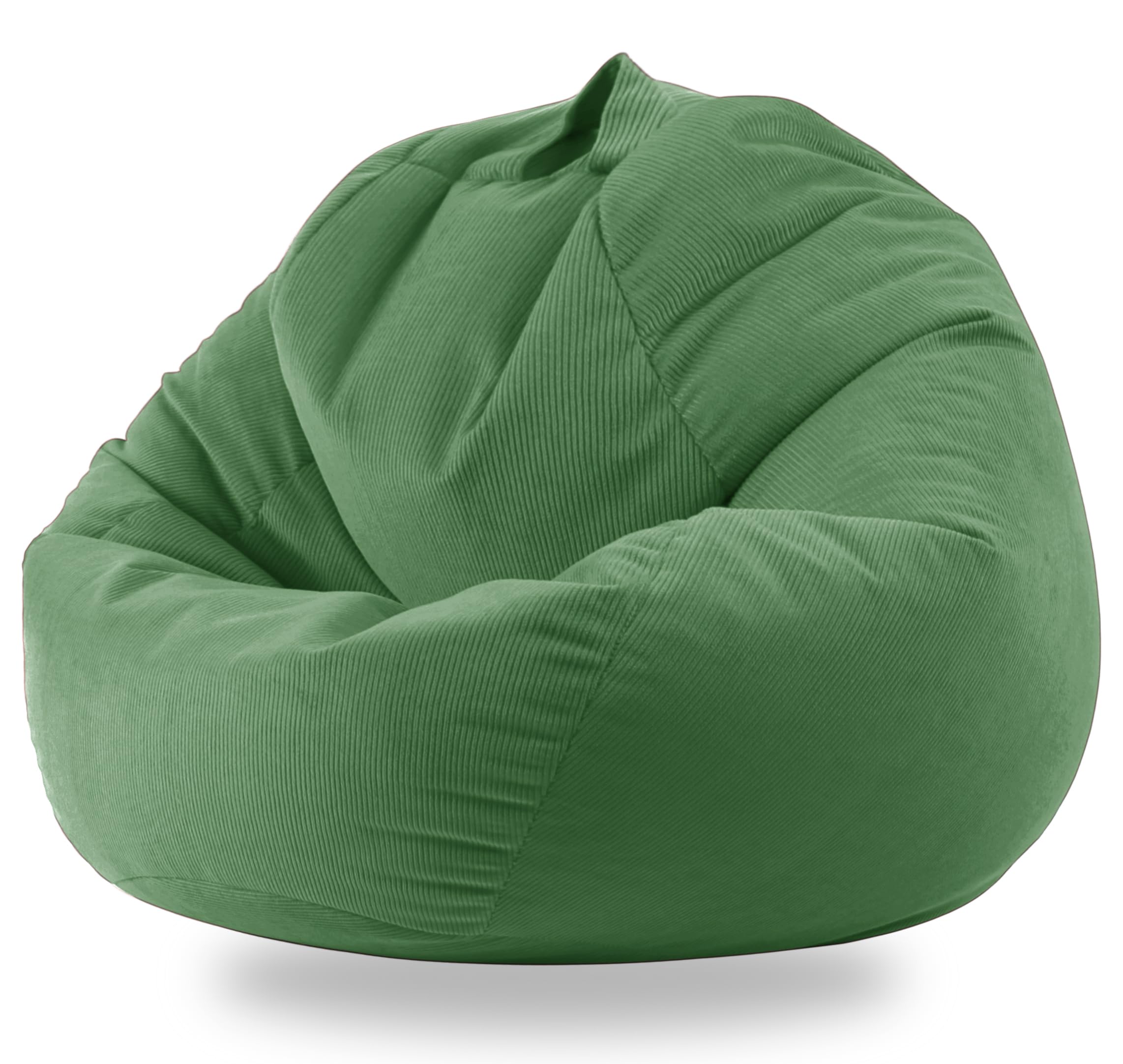 ENBAOHUI Washable Ultra Soft Corduroy Stuffed Animal Storage Bean Bag Chair Cover (No Filler) - Plush Toy Organizer for Kids & Adults, Perfect for Nursery, Playroom or Living Room Decor