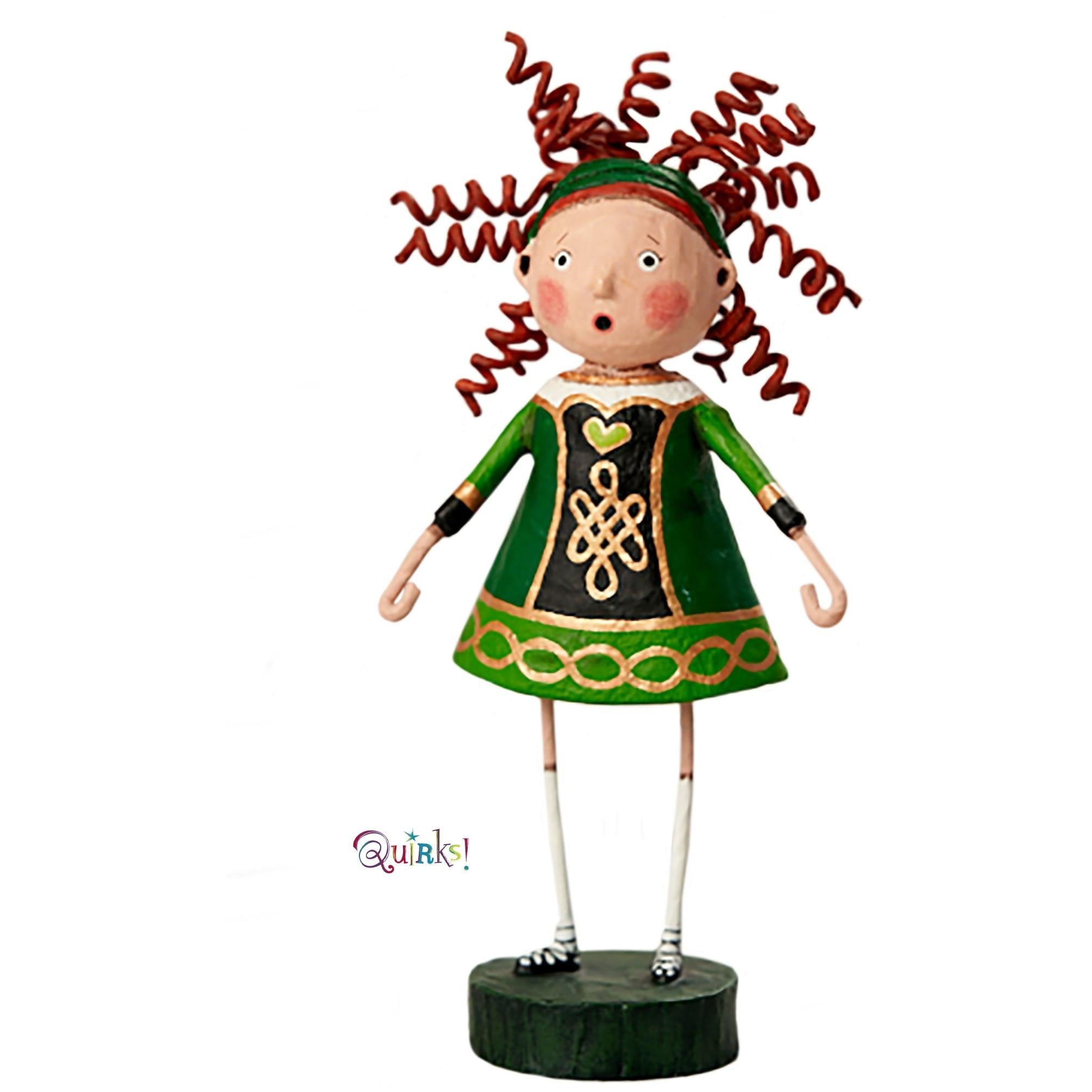 Celtic Katie Lori Mitchell St. Patrick's Day Figurine - Irish Home Decor for St. Patrick's Day Party & Irish-Themed Home Decoration