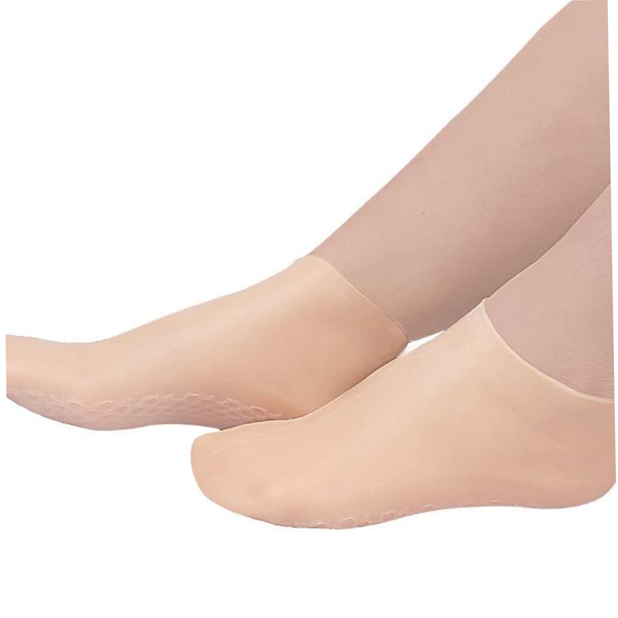 BIUDECO Moisturizing Foot Socks for Dry Cracked Feet - Overnight Spa Treatment Socks with Elastic Cuff - Best Gift for Women (Christmas, Birthday) - Perfect for Nighttime Foot Care & Relaxation