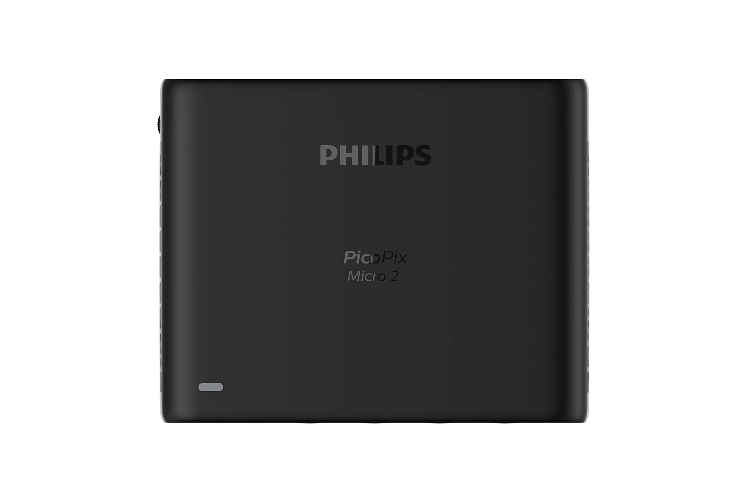 Philips PicoPix Micro 2 Portable DLP LED Projector - 1080P HD, HDMI & USB-C Connectivity, 5-Hour Battery Life - Perfect for Home Theater, Outdoor Movies, and Business Presentations