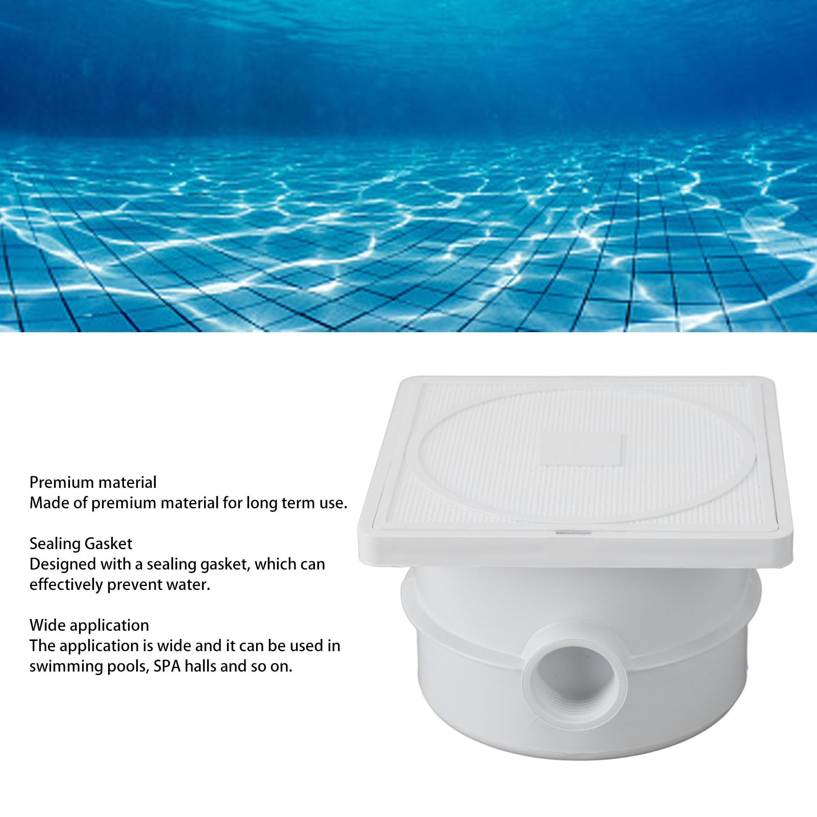 HEEPDD Underwater Junction Box G3/4in DN20 Waterproof Pool Light Distribution Box - Ideal for Swimming Pool Lighting, Fountain Lights, and Underwater LED Installations