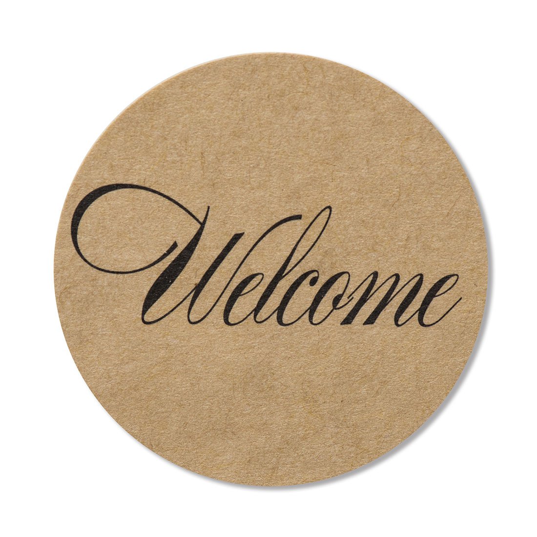 80-Pack 2” Kraft Welcome Stickers for Wedding Favors & Gift Bags - Eco-Friendly Self-Adhesive Labels for Party Decorations, Bridal Shower, Baby Shower & Special Events