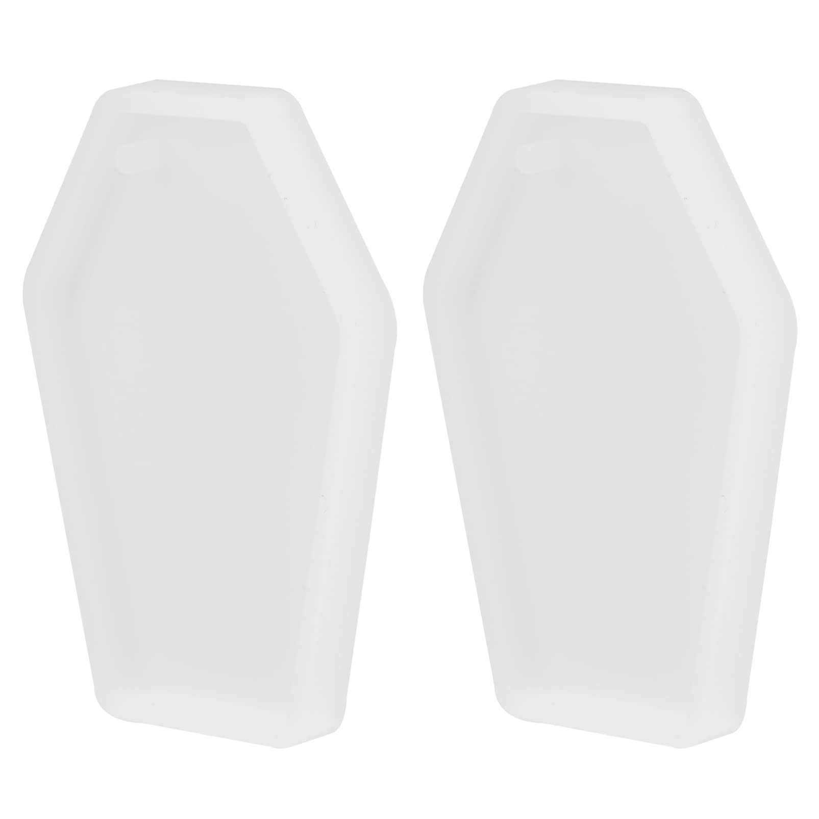 Premium Silicone Candy Molds 2-Piece Set - Resin Coffin Keychain Molds for DIY Soap, Candle, Chocolate & Epoxy Crafts - Halloween Decorations & Resin Ornaments - Perfect for Baking, Gift Making & Party Favors