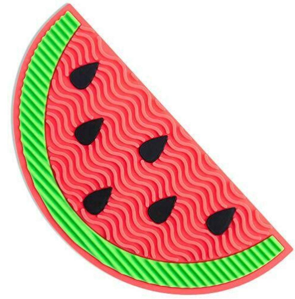 4 Pack Makeup Brush Cleaning Mats - Pineapple, Watermelon, Unicorn & Diamond Designs | Silicone Brush Cleaner for Cosmetics Tools | Perfect for Home Salon & Professional Makeup Artists