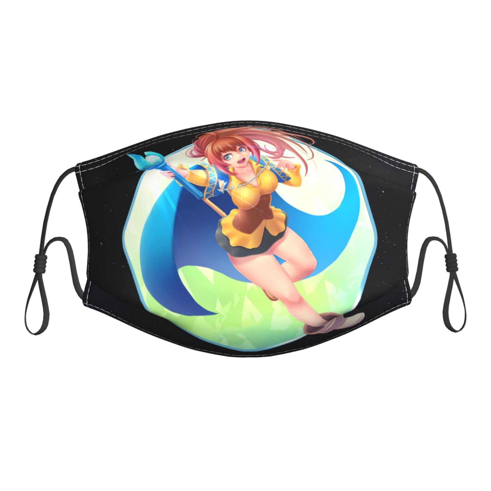 Reusable Isekai Cheat Magician Rin Azuma Face Mask with Filter for Dust Protection - Anime Cosplay & Daily Use