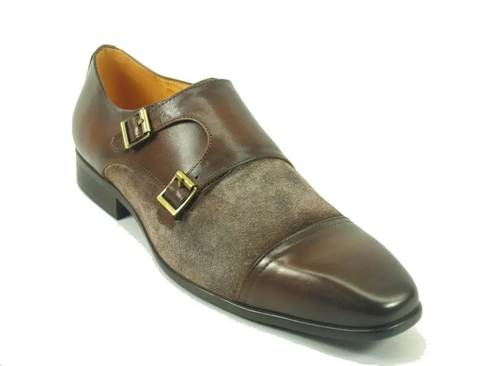 KS524 16SC Double Monk Strap Dress Shoes for Men - Premium Leather Formal Business Oxfords - Perfect for Office, Wedding & Special Occasions