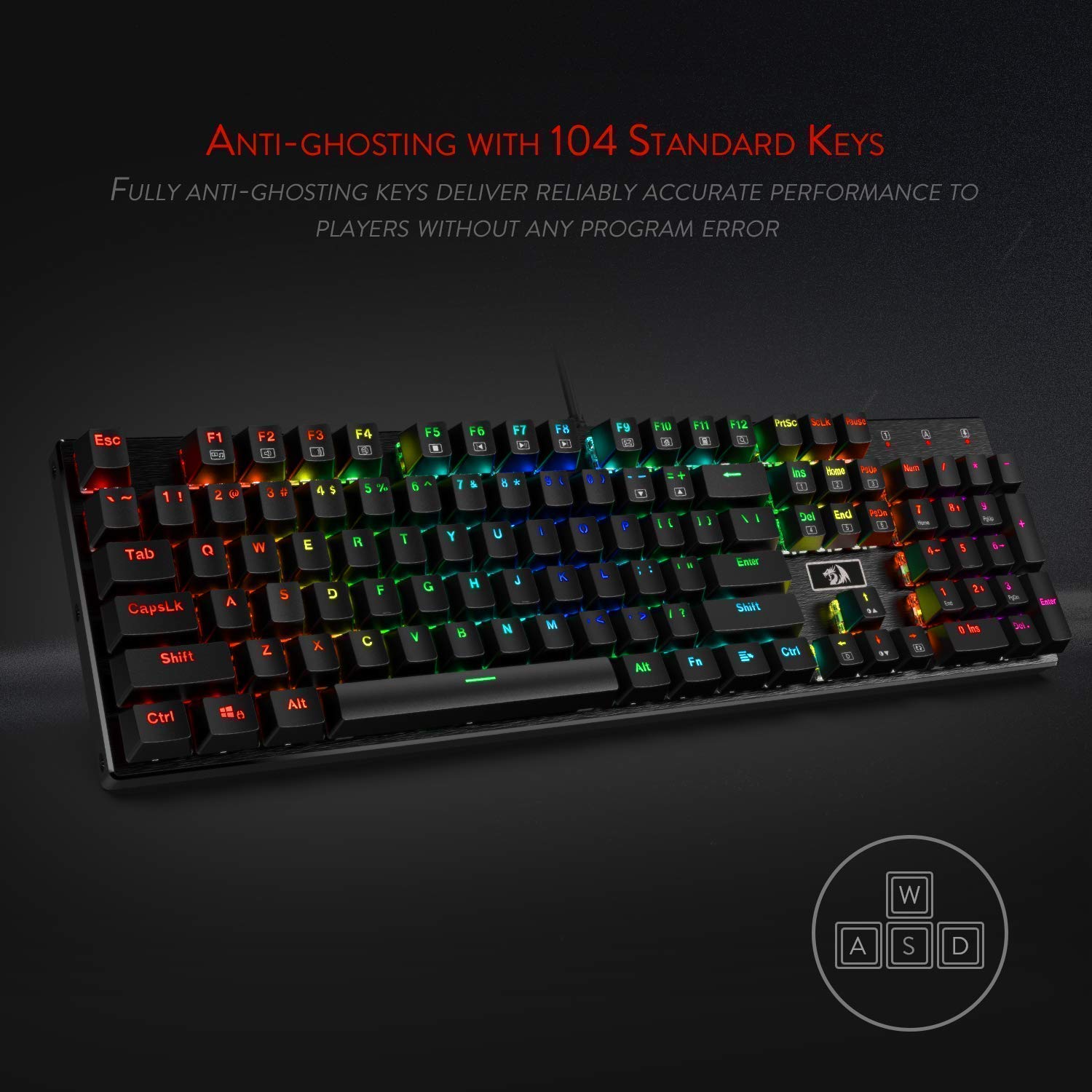 Redragon K556 RGB Mechanical Gaming Keyboard & M908 MMO Gaming Mouse Combo - Wired Backlit Keyboard with Blue Switches & Programmable Mouse for PC Gamers - Perfect for FPS, MMO, and Esports Gaming