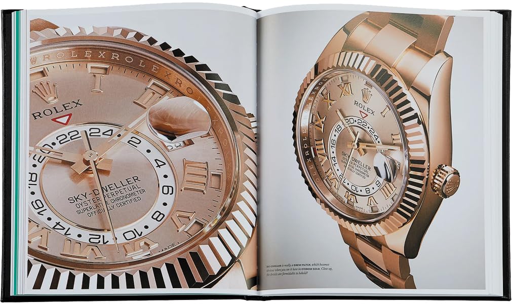 The Book of Rolex: A Comprehensive Guide to Rolex Watches | Handbound Black Bonded Leather Hardcover | 200 Pages (9.12