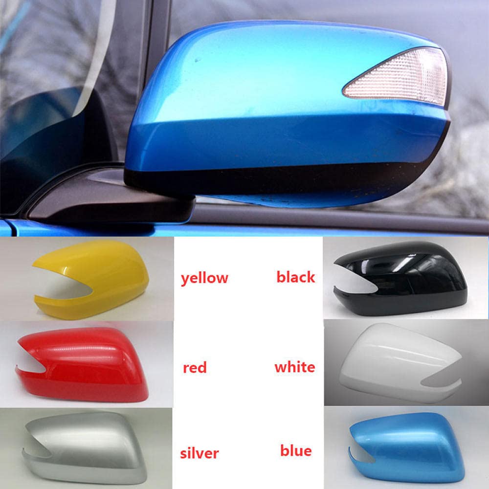 Honda Fit Jazz 2008-2013 Right Side Mirror Cover with LED Light - Silver Replacement Car Door Rearview Mirror Housing | Perfect for Parking Safety & Night Driving