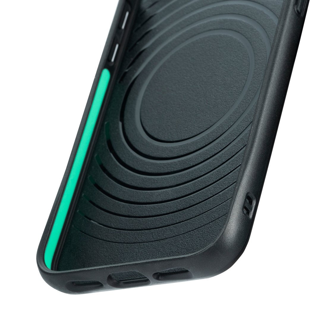 MagSafe® Compatible Speckled Fabric Phone Case for iPhone 14/13/12 Pro Max - Slim Protective Cover with Anti-Slip Grip - Perfect for Everyday Use, Work & Travel