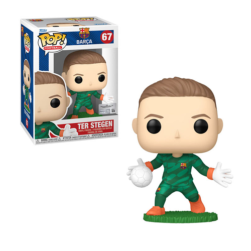 Funko Pop! Vinyl Figure - FC Barcelona: Marc-André ter Stegen #67 - Soccer Collectible for Fans, Gift for Football Lovers - Perfect for Display, Office Decor, and Sports Memorabilia Collections