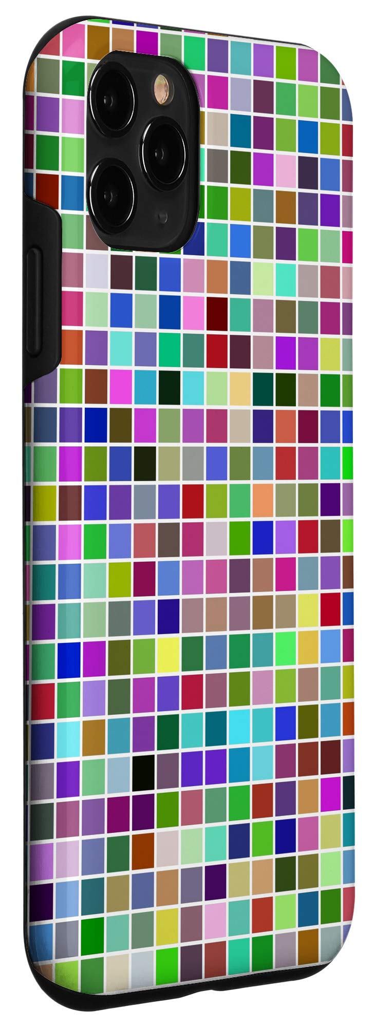 iPhone 11 Pro Case - Colorful Tile Pixel Mosaic Design, Slim Protective Cover with Shock Absorption | Perfect for Everyday Use, Travel & Style Statement