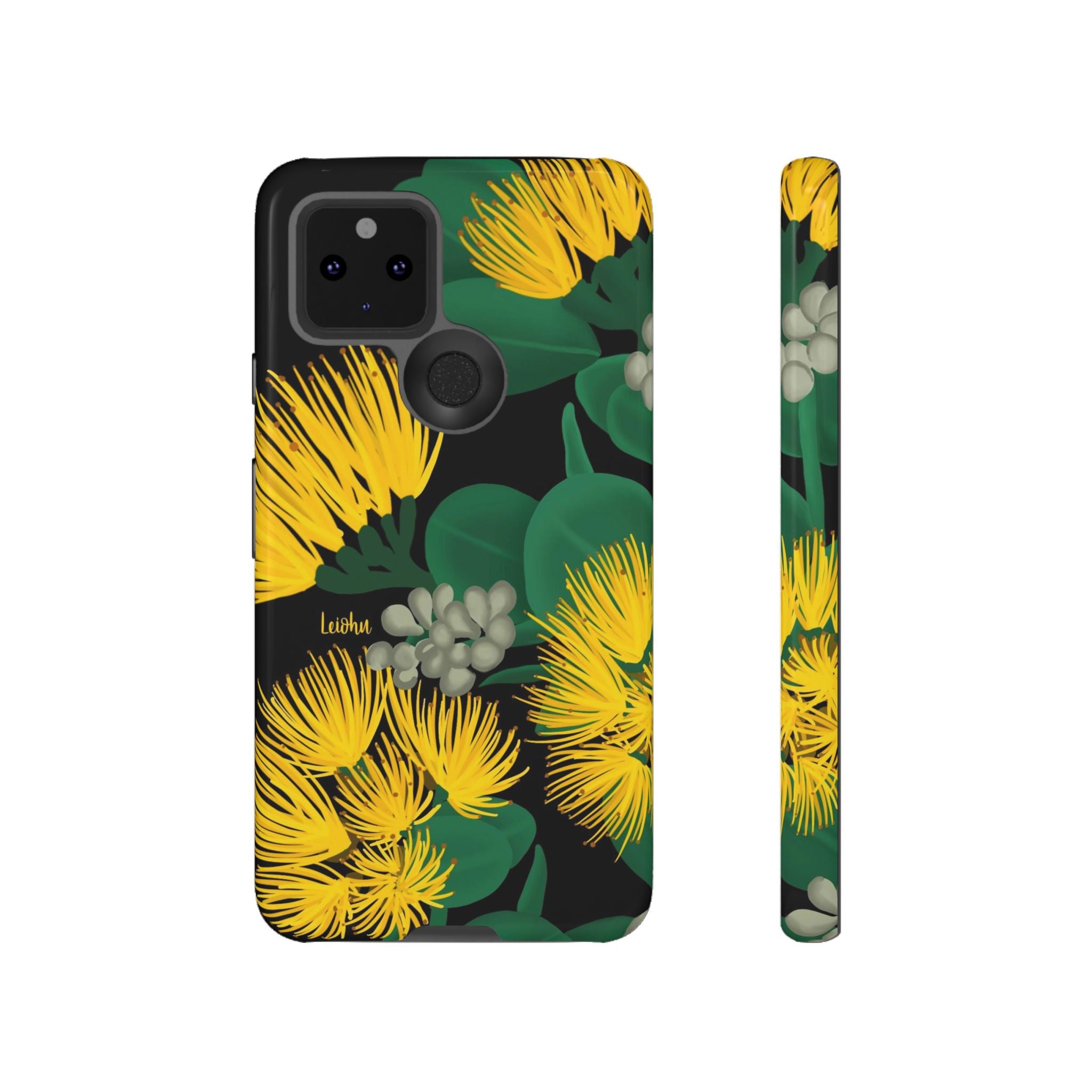 Ōhi'a Lehua Yellow Flower Hawaiian Lei - Perfect for Google Pixel Phone Photography & Hawaiian Themed Events