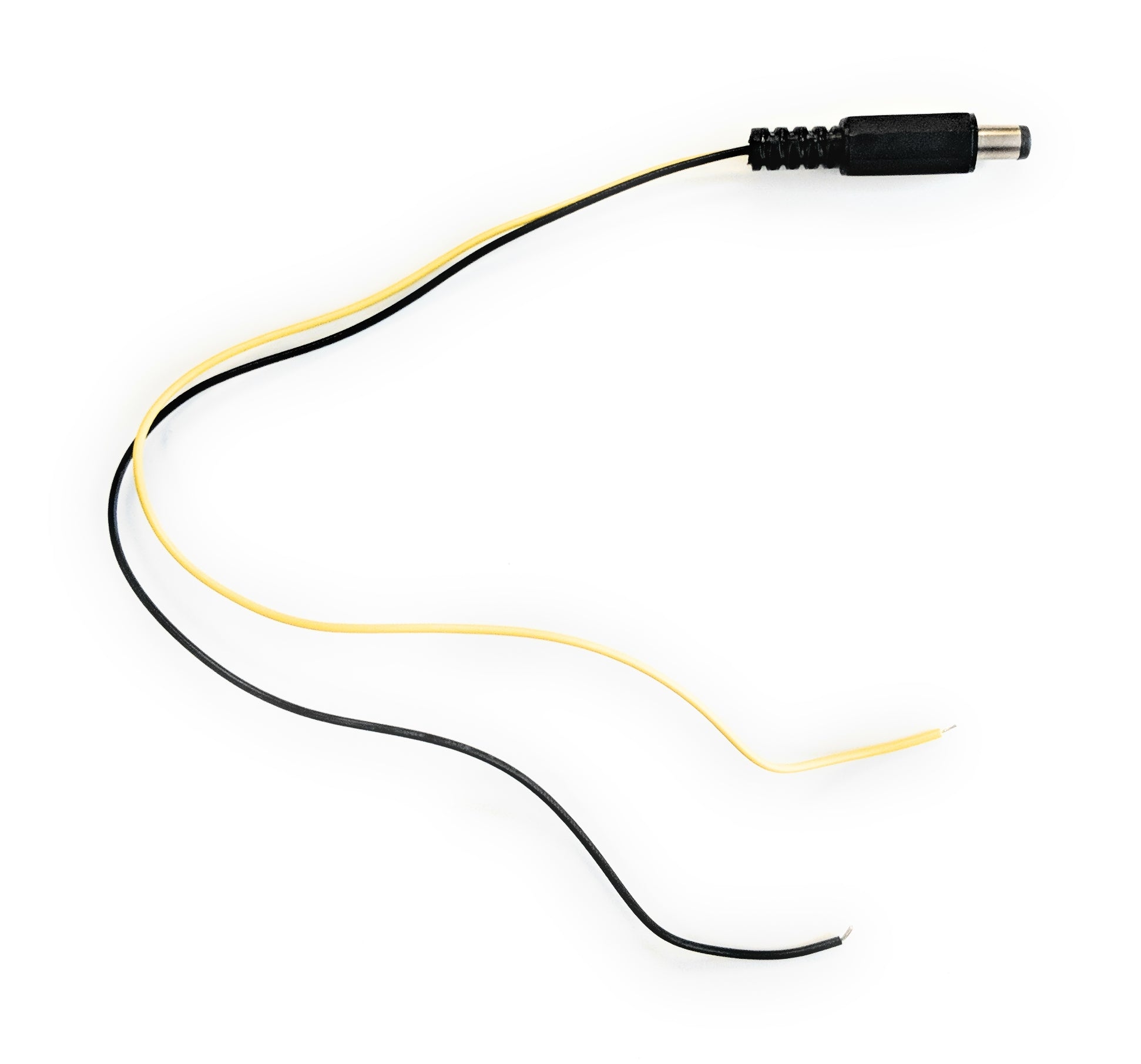 5.5 x 2.1mm Barrel Connector to Bare Wire Cable - DC Power Adapter Cable for Electronics, DIY Projects & Power Supply Connections - Perfect for LED Strips, CCTV Cameras & Home Appliances