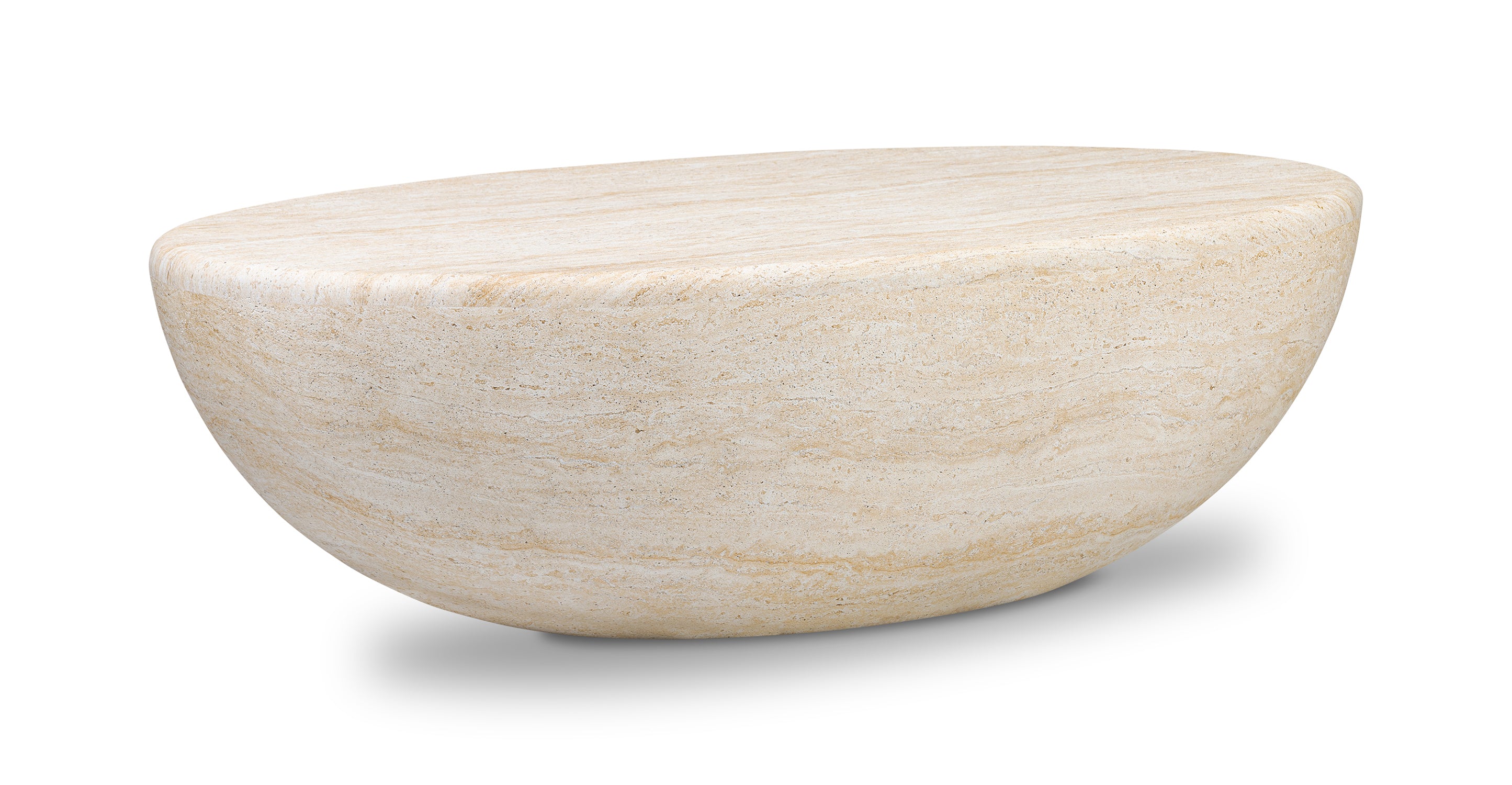 Modern Oval Coffee Table - Solid Wood Living Room Furniture for Small Spaces - Perfect for Home Decor, Apartments & Cozy Gatherings