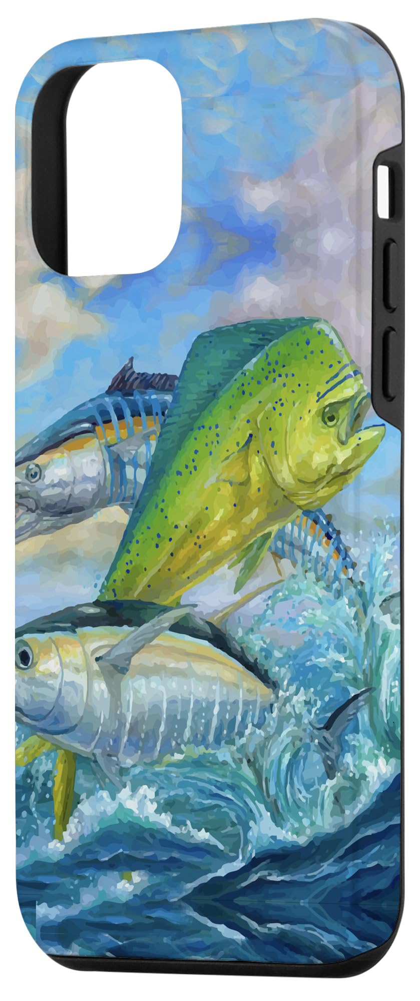 iPhone 12 Mini Cute Mahi Mahi Fishing Fish Tuna Phone Case - Durable Protective Cover for Outdoor Adventures & Beach Vacations