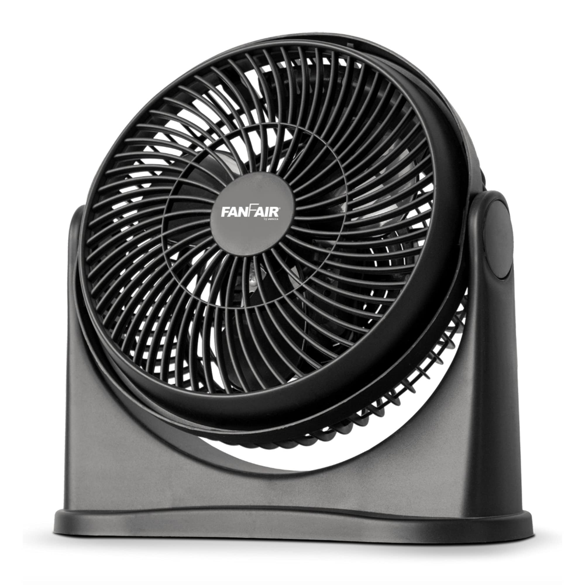 FanFair 8” Turbo Fan - High Performance Air Circulator with 3 Speed Settings | Powerful High Velocity Cooling Fan | Adjustable Tilt & Quiet White Noise Operation | Portable & Fully Assembled for Home, Office & Bedroom Use