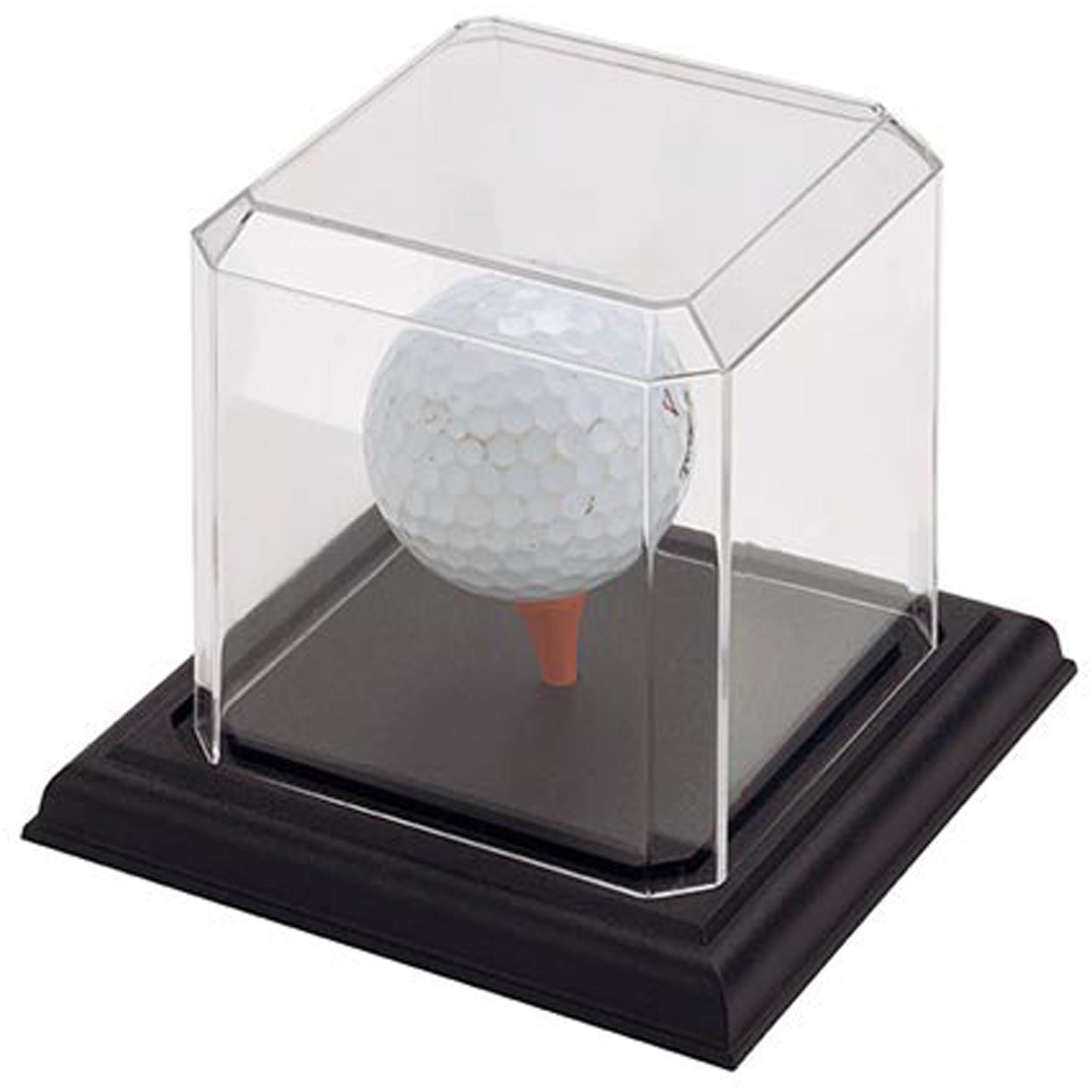 Pioneer Plastics 033CPBASE Clear Baseball Display Case with Base - 3x3x3 Inches - Pack of 2 - Perfect for Collectibles, Autographed Balls & Memorabilia Protection