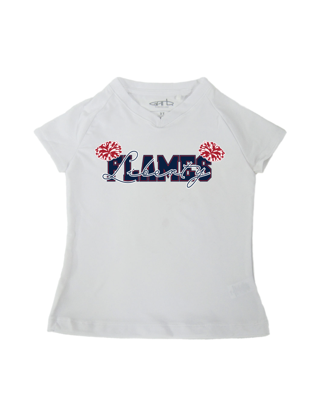 Liberty Flames Toddler Girls' T-Shirt - Cute & Comfortable Cotton Tee for Baby Girls - Perfect for Playtime, School & Family Outings