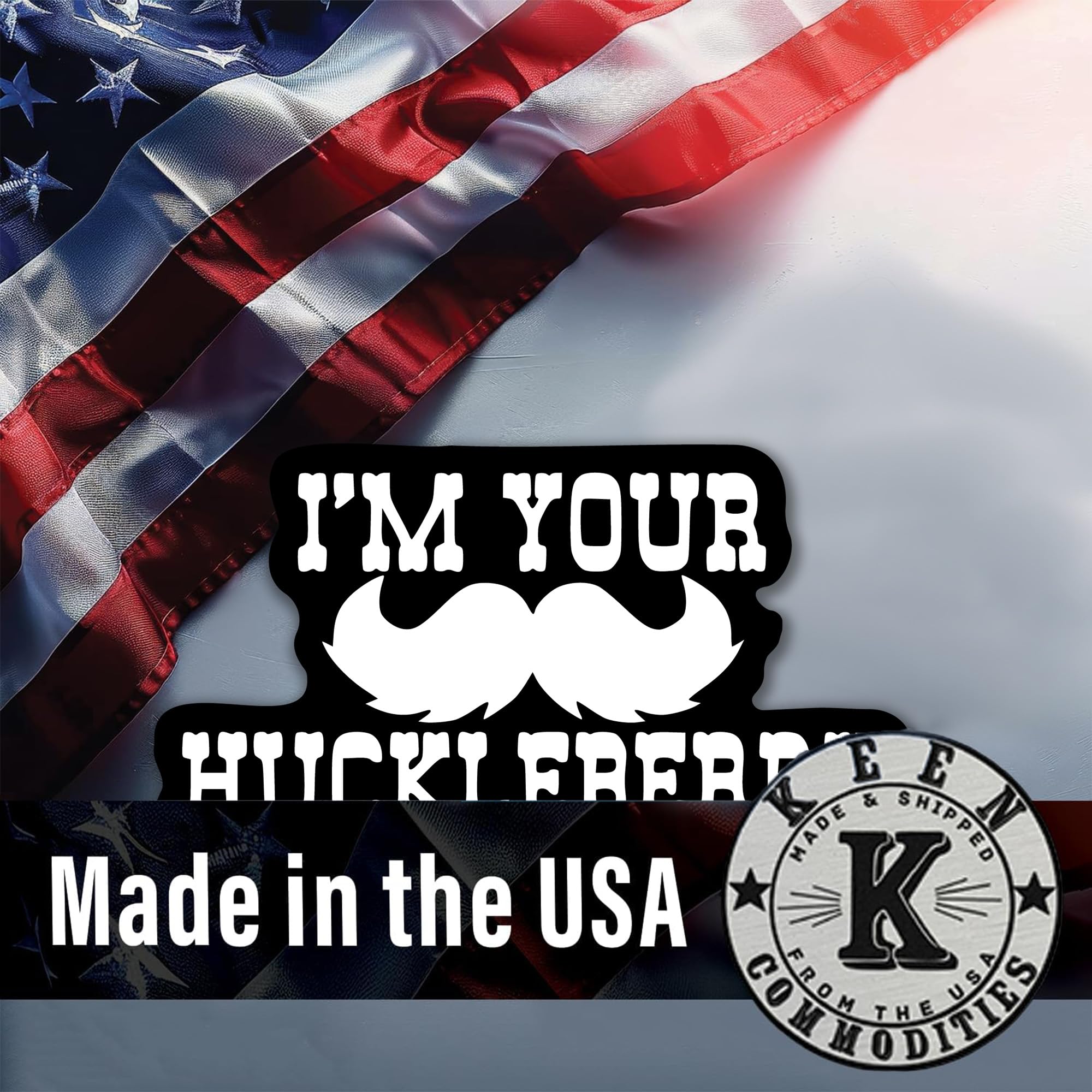 I'm Your Huckleberry Mustache Vinyl Decal Sticker - 5