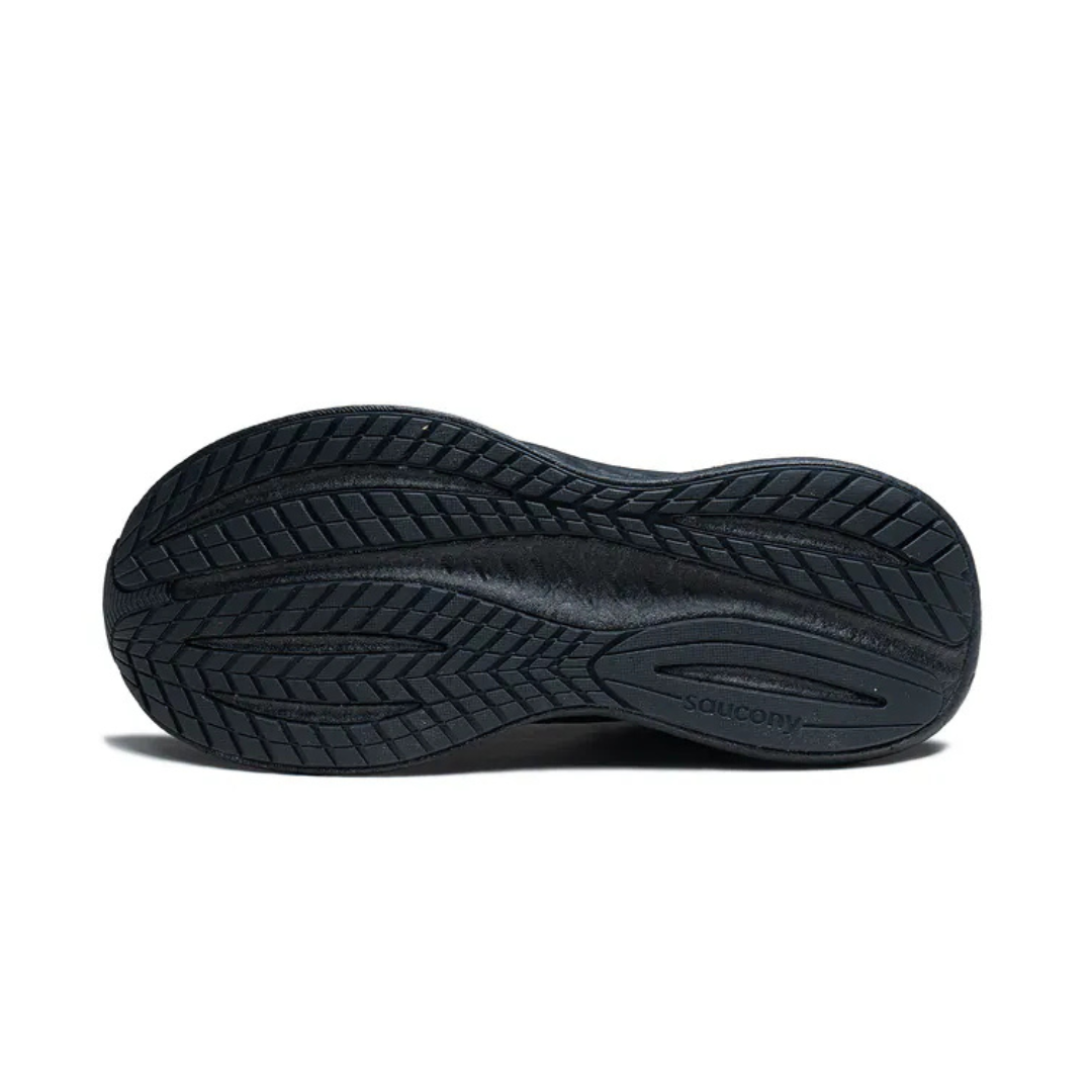 Saucony Men's Triumph 22 Road Running Shoes - Lightweight Cushioned Sneakers for Marathon Training & Daily Jogging (Triple Black) - Perfect for Long Distance Running & Gym Workouts