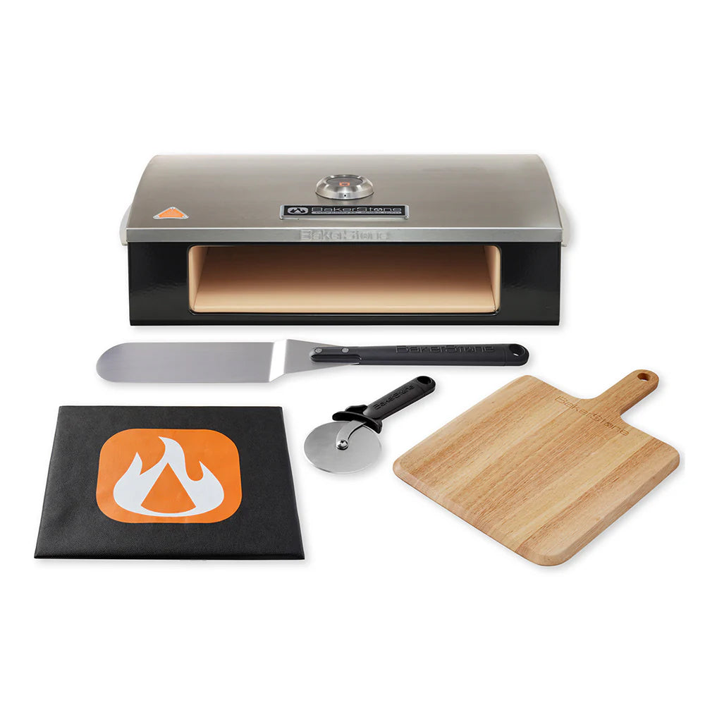 BakerStone Professional Series Pizza Oven Box Kit - Portable Outdoor Gas Pizza Maker for Backyard, Camping & Tailgating | Perfect for Homemade Neapolitan & Wood-Fired Style Pizzas