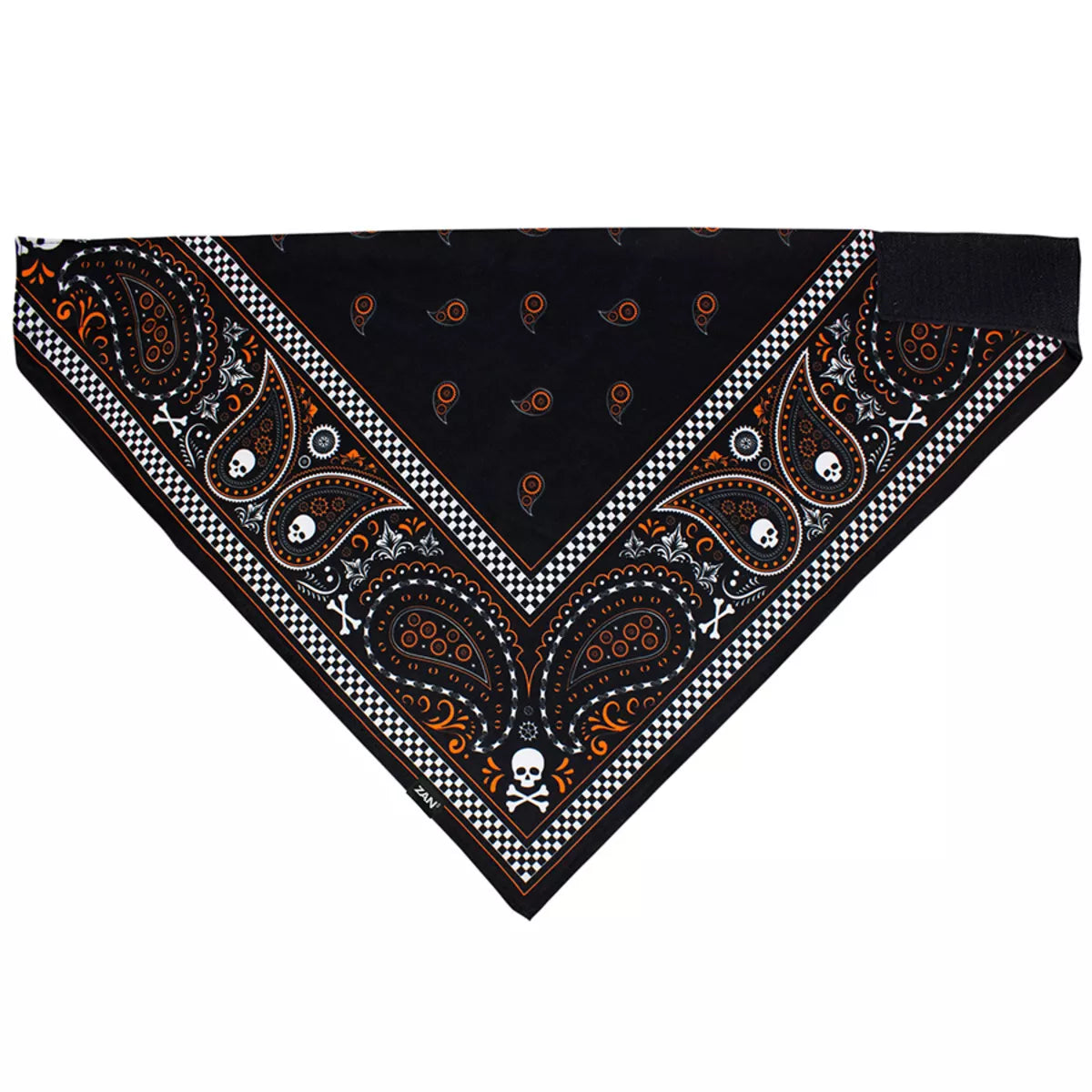 Black & Orange Bandana - Stylish and Versatile Fashion Accessory for Men & Women - Perfect for Outdoor Activities, Sports, and Everyday Wear