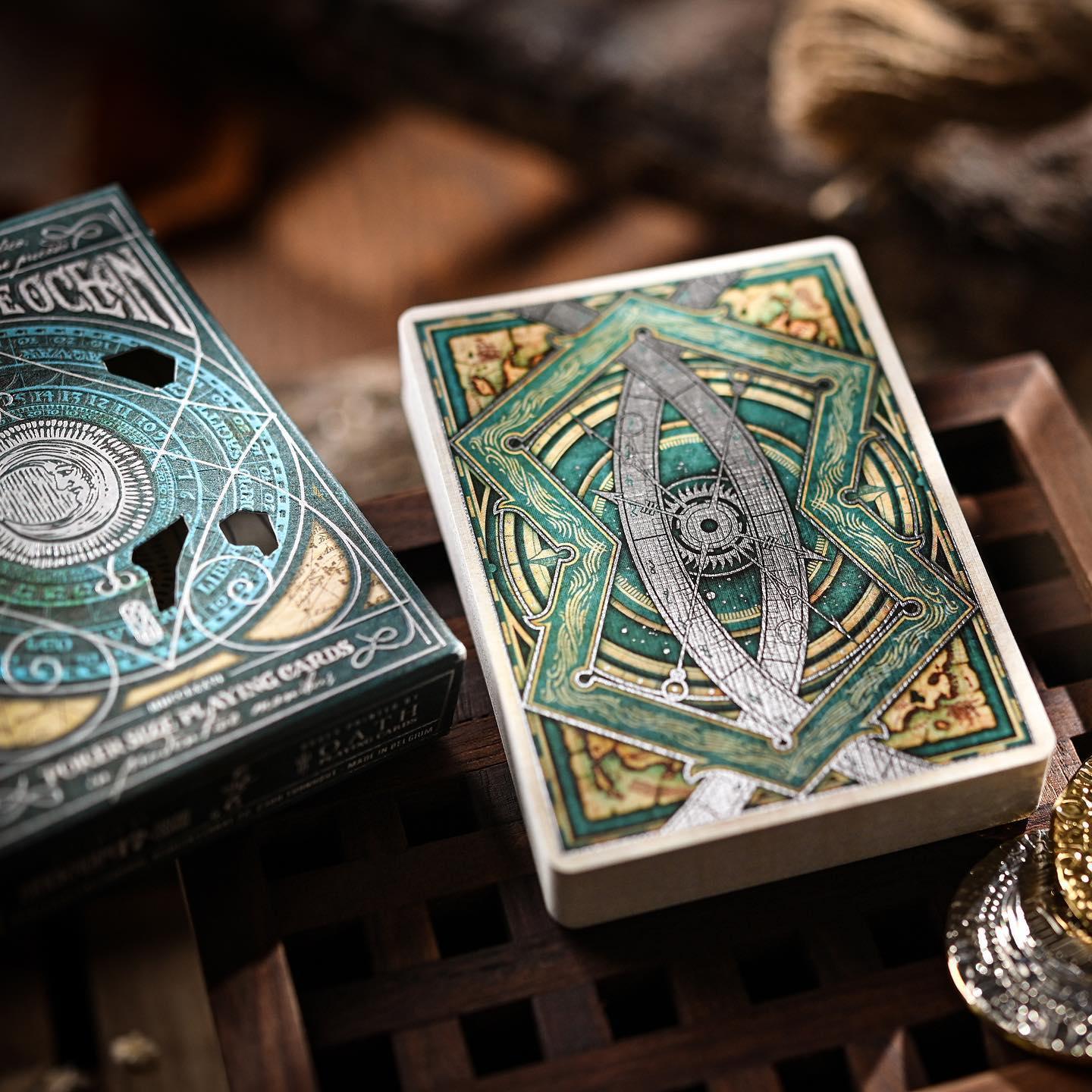 Eye of the Ocean Playing Cards - Premium Waterproof Poker Cards for Magic Tricks & Card Games - Perfect for Travel, Beach Parties, and Casino Nights