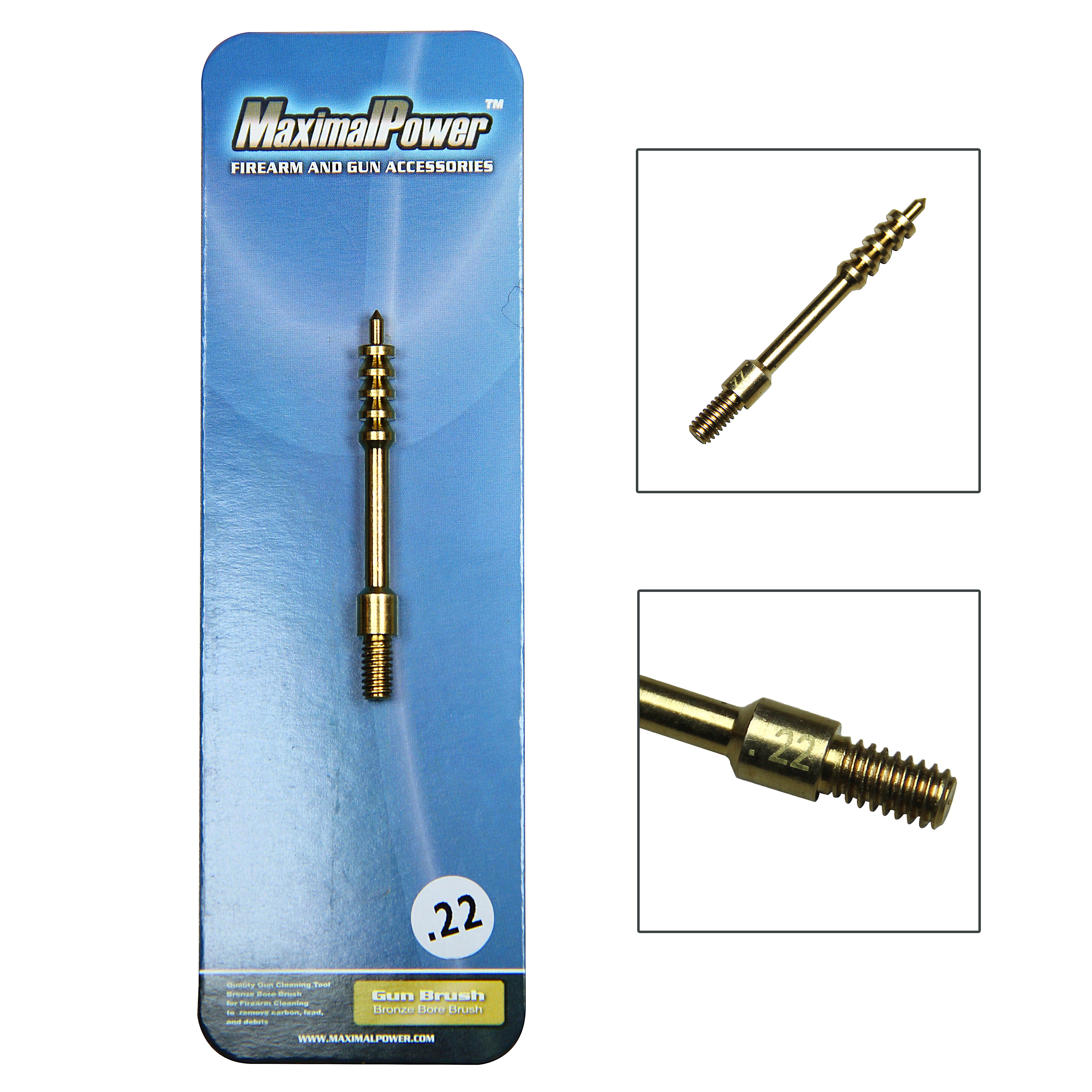 .22/.223 Caliber Bore Cleaning Jag - 8-32 Thread Compatible with Standard Cleaning Rods | Perfect for Rifle Maintenance & Precision Shooting Accessories