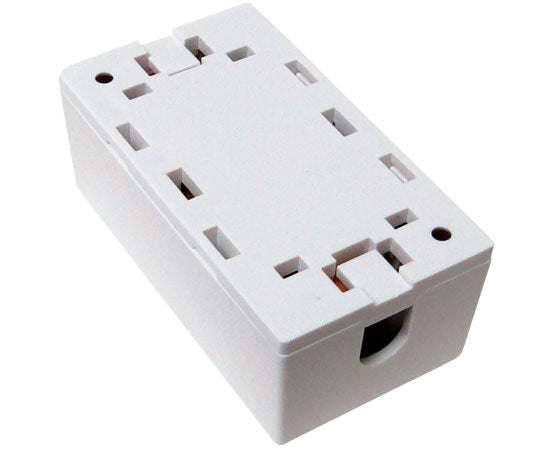 CAT5E Junction Box, 110 Punch Down Style - White | Network Cable Management Solution for Home & Office Wiring