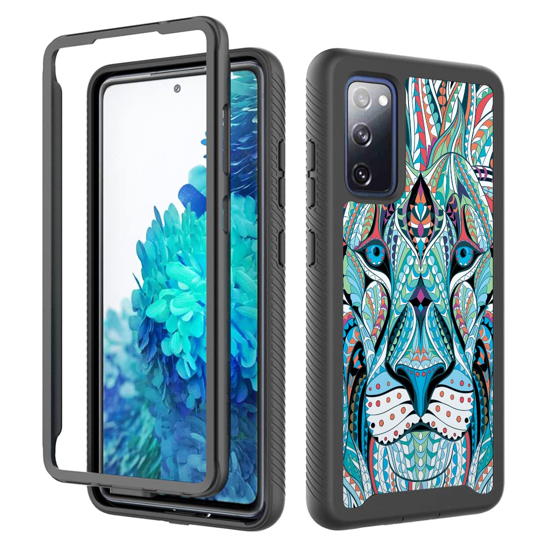 Premium Shockproof Case for Galaxy S20 FE 5G - Rugged Lion Design for Outdoor Protection