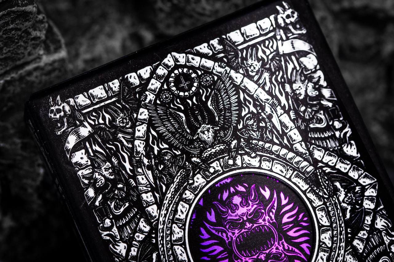Inferno Violet Vengeance Premium Playing Cards - Poker, Magic Tricks & Cardistry | Perfect for Game Nights, Casino Parties & Professional Performances