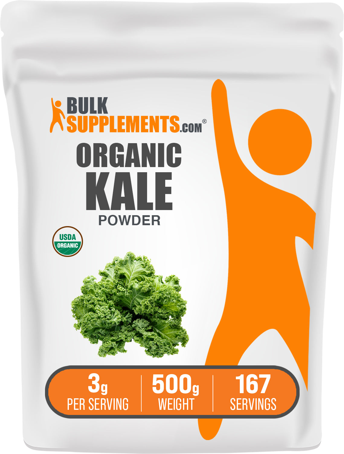 Organic Kale Powder - 100% Pure, Non-GMO, Gluten-Free Superfood for Smoothies, Juices & Baking | USDA Certified, Vegan & Keto Friendly | Boost Energy & Immunity Naturally