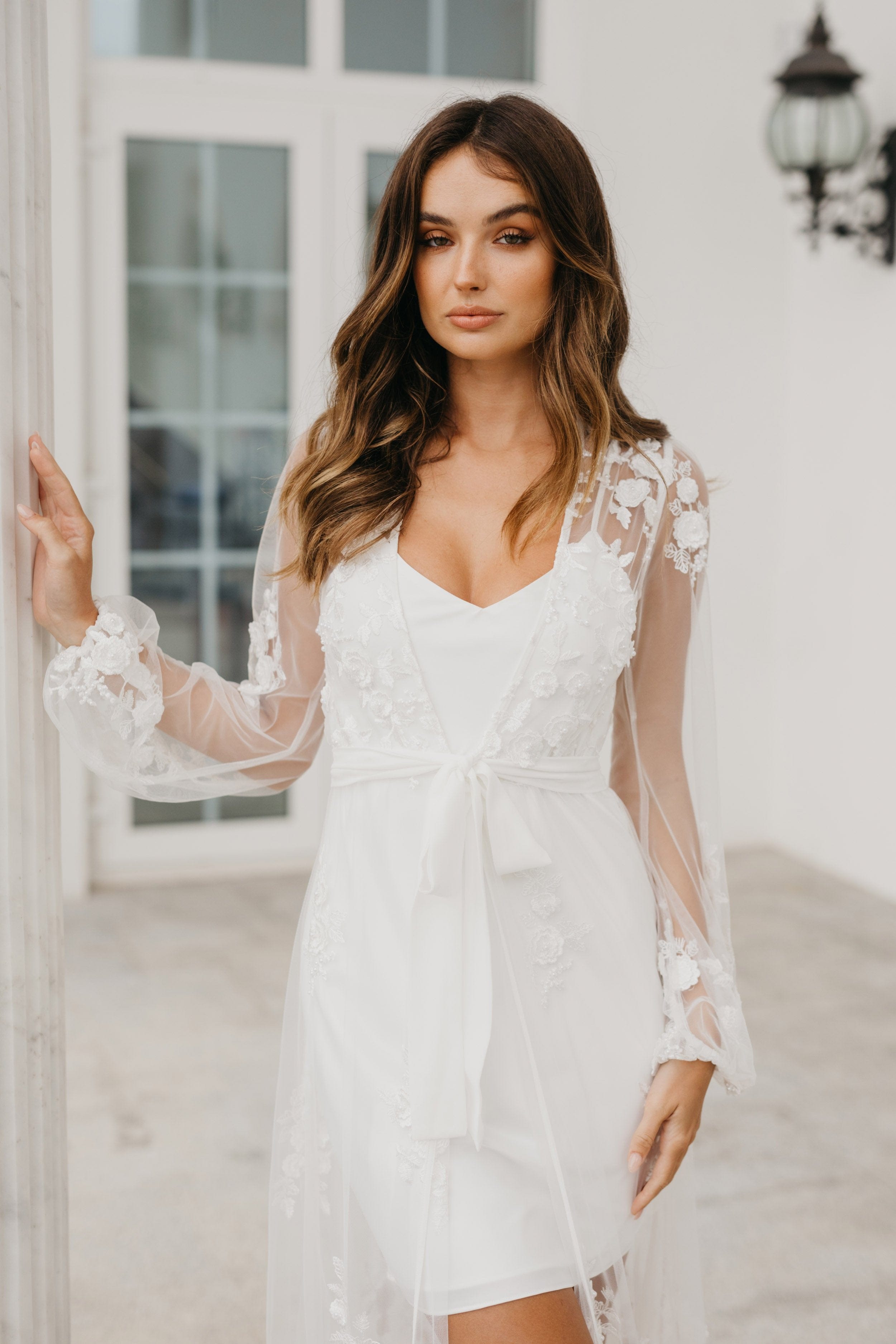 Steffanie Beaded Floral Lace Maxi Dress with Slip - Elegant Boho Wedding Guest Dress for Summer Parties & Beach Vacations