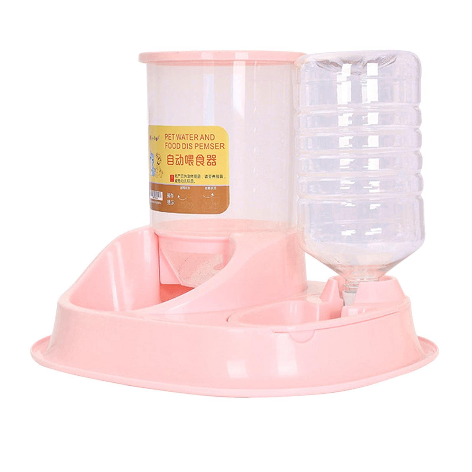 MYADDICTION Automatic PET Water Dispenser for Cats, Dogs, Puppies - Smart Food & Water Feeder with Pink Design - Ideal for Home, Office, and Travel Use