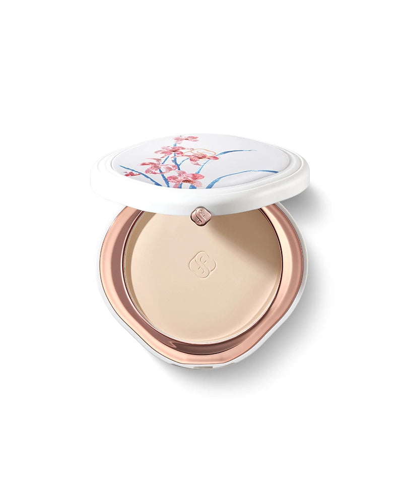 Yurong Airbrushed Tinted Pressed Powder - Ode to Embroidery | Oil Control & Matte Finish Makeup | Perfect for Daily Wear & Special Occasions