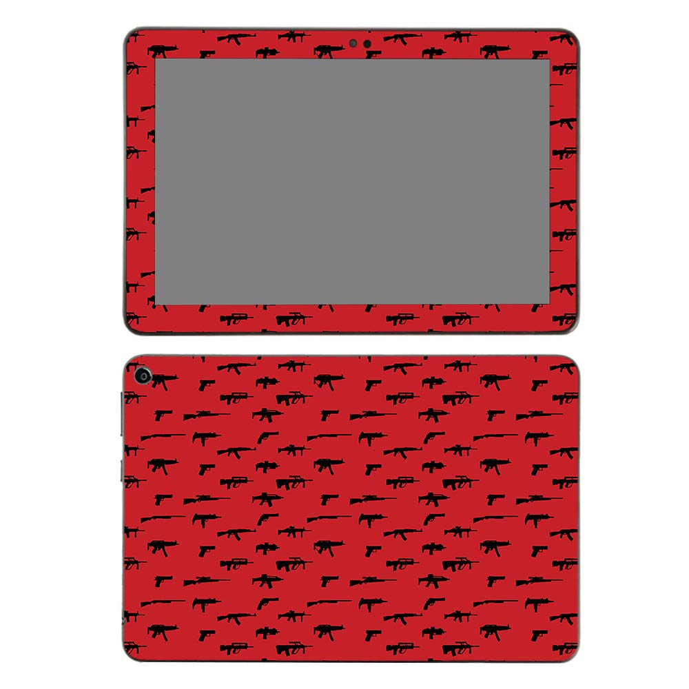 MightySkins Vinyl Wrap for Fire HD 8 (2020) - Guns | Protective Cover for Home & Travel Use