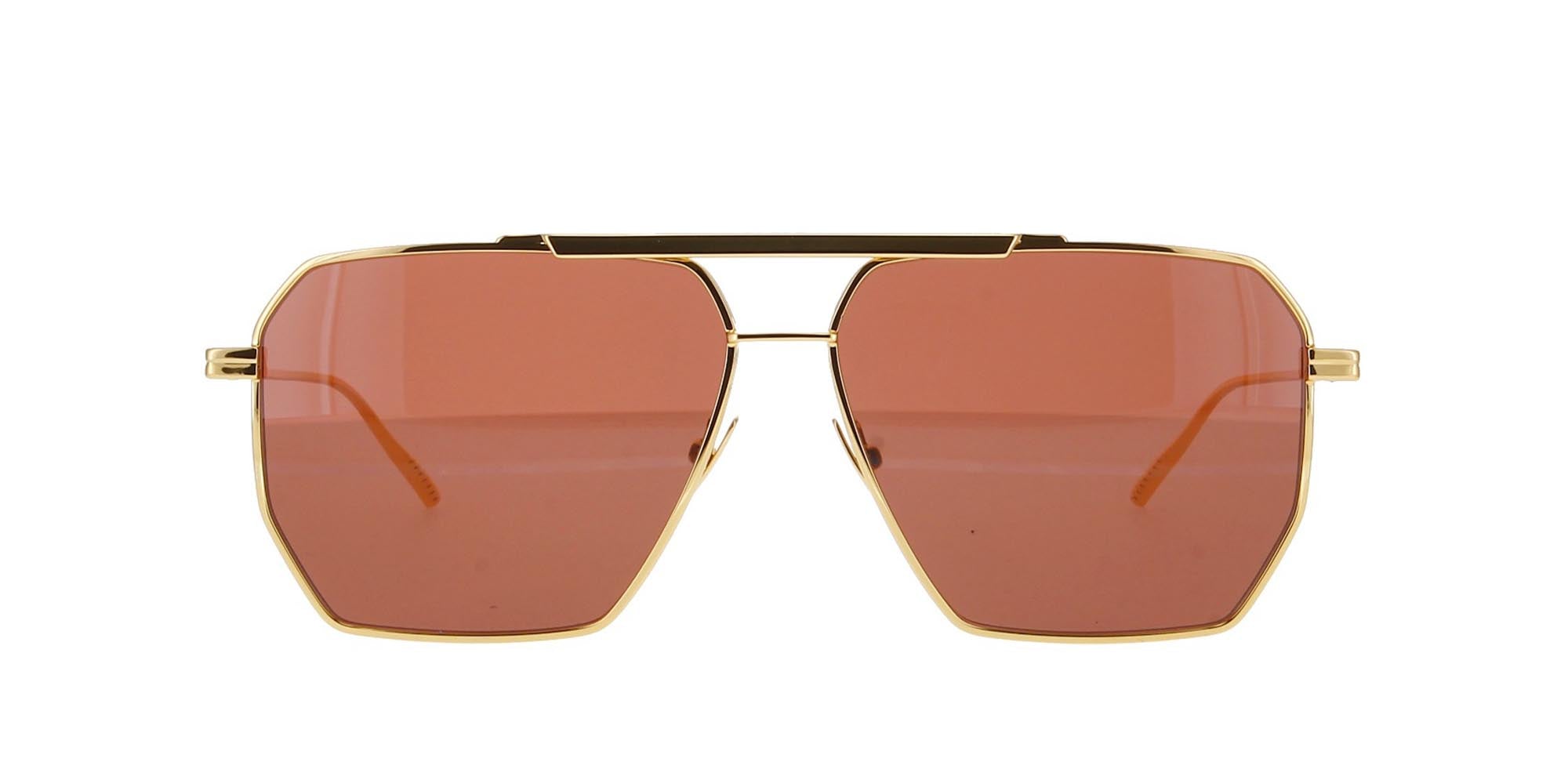 Bottega Veneta BV1012S Sunglasses - Luxury Polarized UV Protection Aviator Sunglasses for Men & Women - Perfect for Driving, Travel, and Outdoor Activities