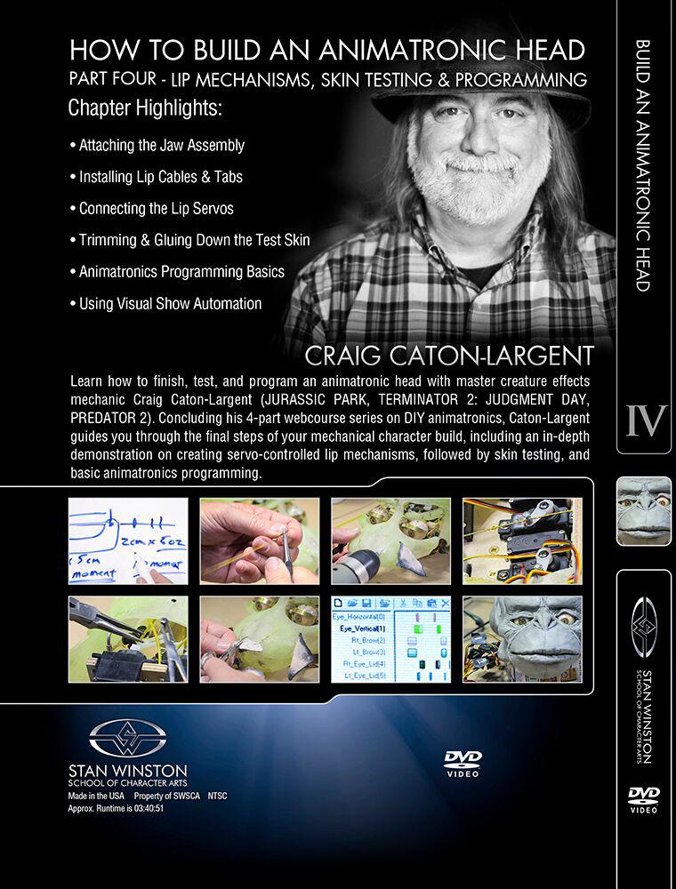 Stan Winston Studio Animatronic Head Building Tutorial DVD - Learn How to Create Movie-Quality Animatronics for Film & Theater Productions
