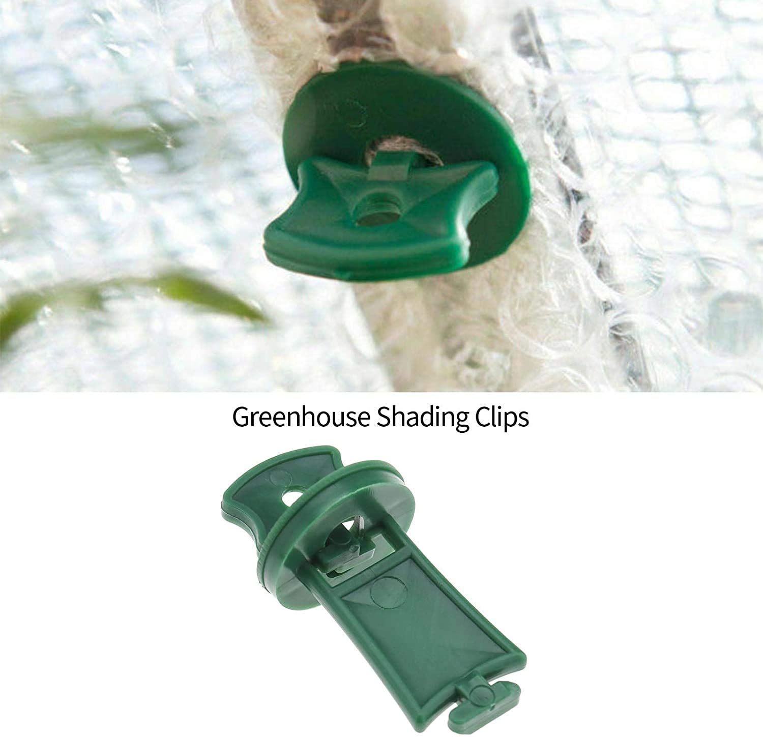 50 Sets Greenhouse Extender Clips - Heavy Duty Shading & Insulation Twist Clips for Securing Greenhouse Bubble Wrap, Sunshade Net (50 Clips + 50 Washers) - Perfect for Plant Protection, Temperature Control & Year-Round Gardening