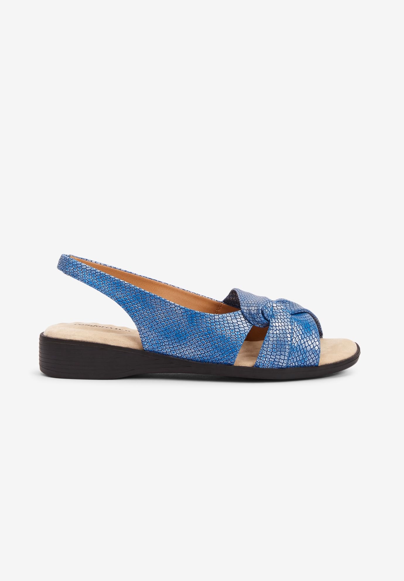 Comfortview Women's Wide Width Pearl Sandals - Stylish & Comfortable for Walking, Travel & Summer Outfits