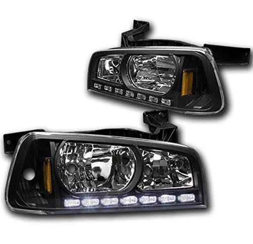 Black housing with clear lens
