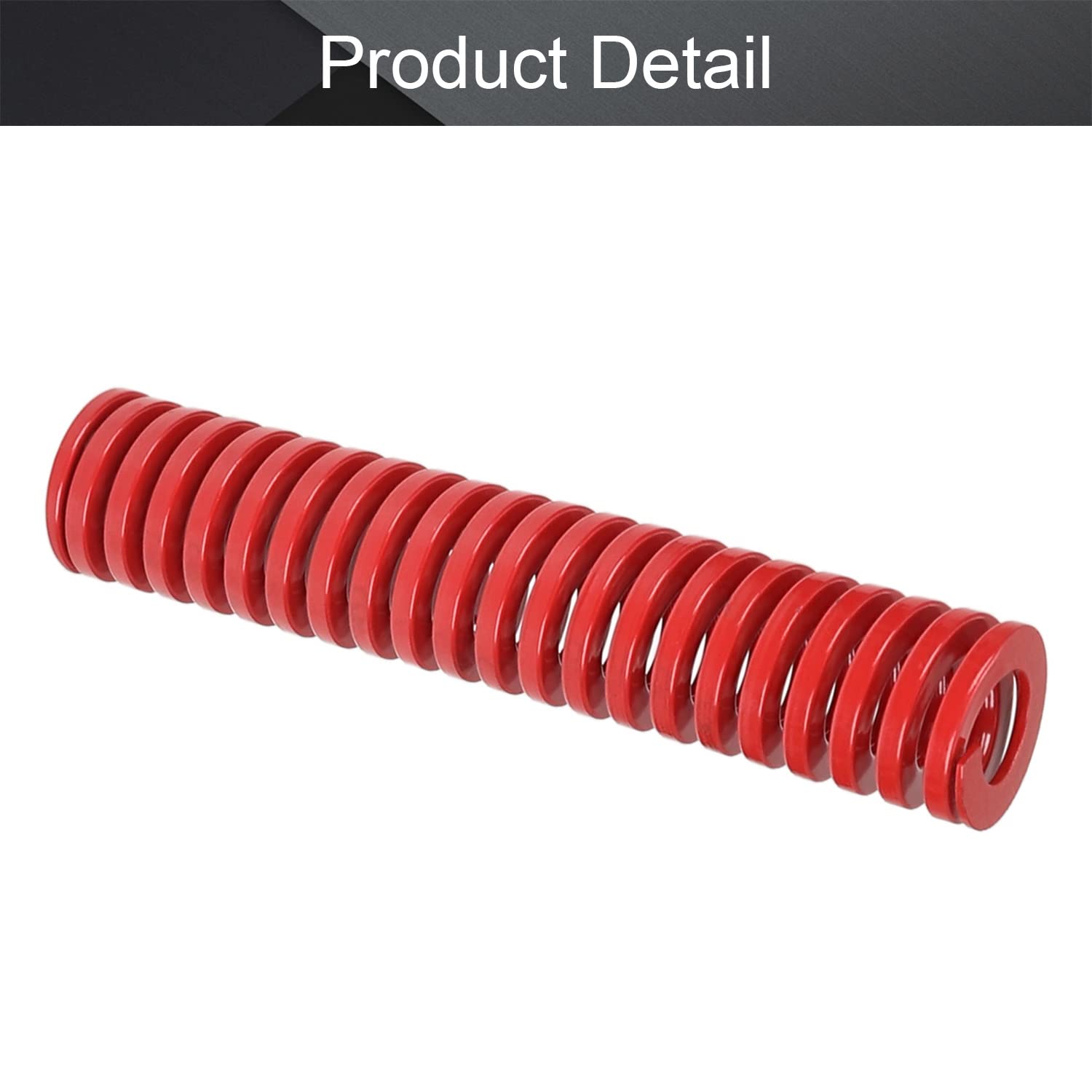 MroMax 3D Printer Die Spring - 20mm OD, 100mm Length, Medium Load Compression Mold Spring for Ender 3D Printers - Red (1PC) - Perfect for 3D Printer Maintenance, Bed Leveling & Z-Axis Adjustment