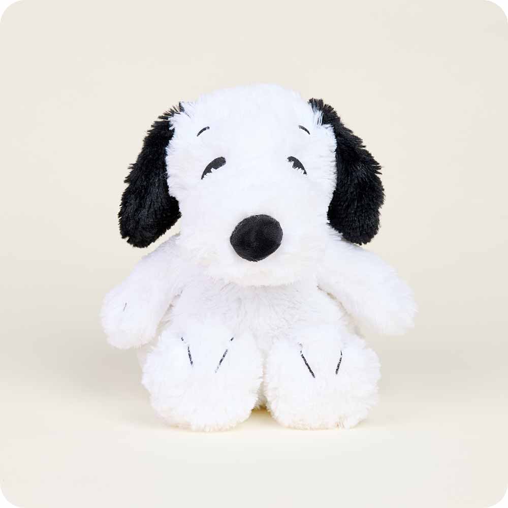 Snoopy Warmies Plush Stuffed Animal - Soft & Cozy Microwaveable Heating Pad for Kids & Adults - Perfect for Stress Relief, Anxiety, and Cold Weather Comfort at Home or Office