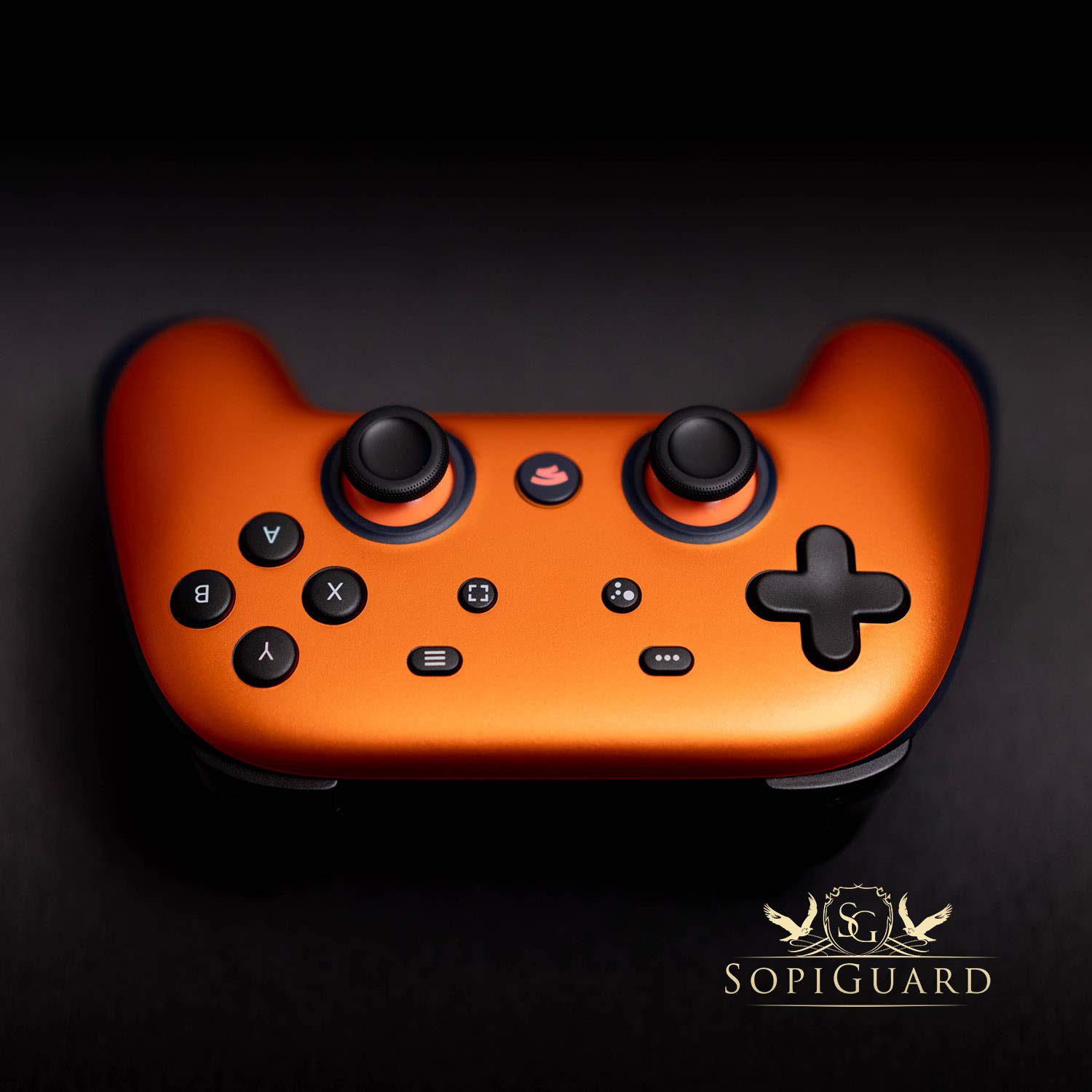 SopiGuard Vinyl Skin Wrap for Google Stadia Controller - Carbon Red Design | Protective Cover for Gaming | Perfect for Home Entertainment & Competitive Gaming Sessions