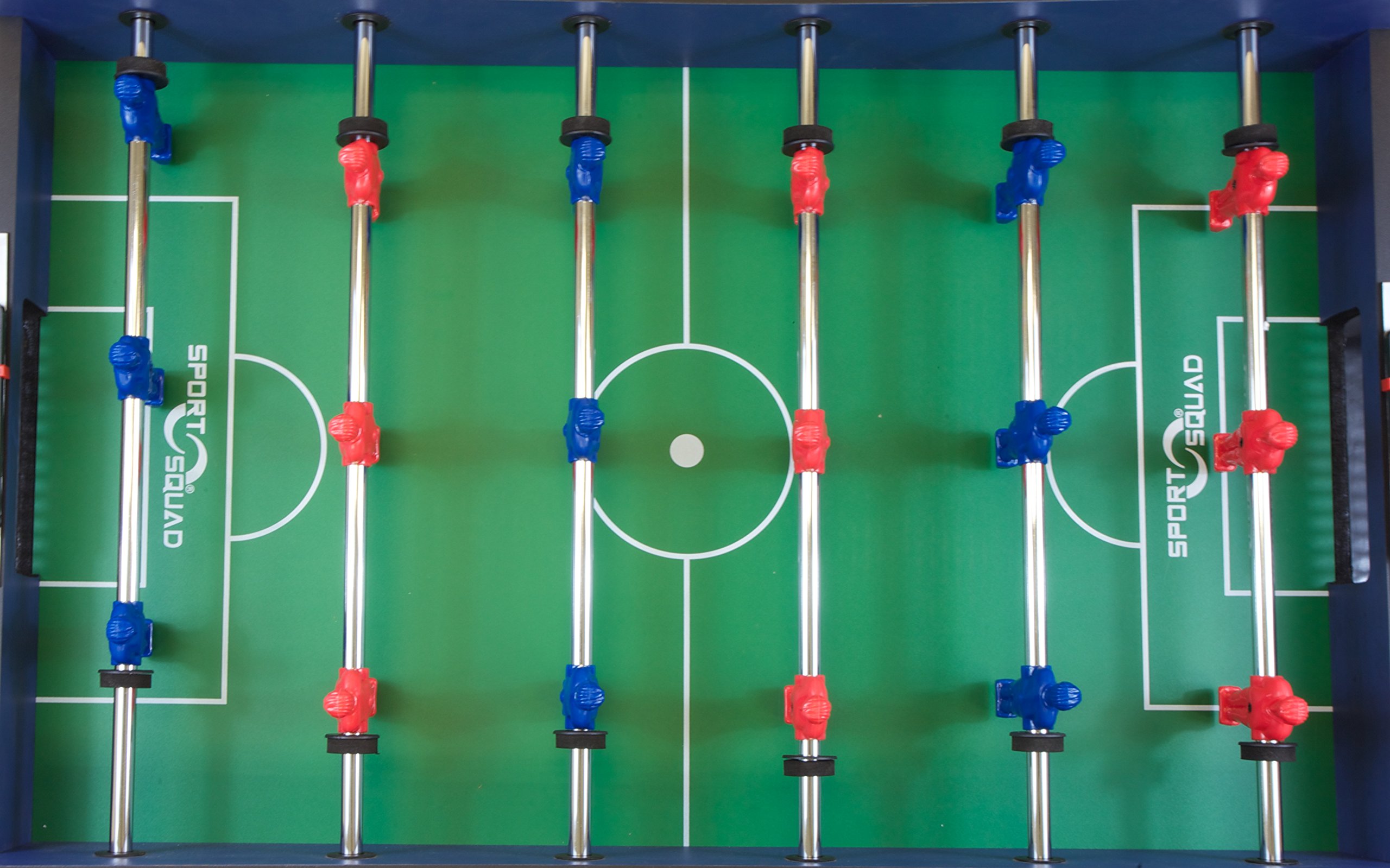 Sport Squad Wooden Foosball Table for Kids & Adults - Professional Soccer Table Game for Home Game Room & Bars - Durable Construction & Easy Assembly - Perfect for Family Game Nights & Sports-Themed Parties