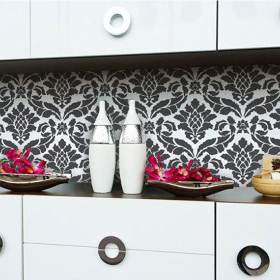 Classic Damask Stencil for DIY Home Decor, Wall Painting, and Furniture Upcycling | Reusable Decorative Template for Crafts and Art Projects