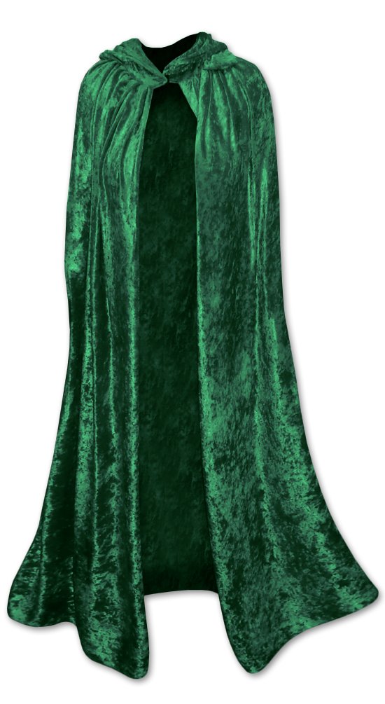 Sanctuarie Designs Hooded Crush Velvet Cape - Plus Size Women's Gothic Halloween Costume | Elegant Evening Wear & Cosplay Accessory for Parties & Events